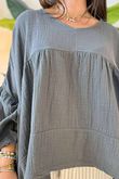 Made in Italy Santos Artist Smock Graphite /14 =